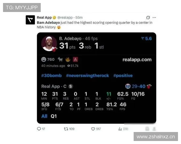 巴姆·阿德巴约挡拆制造错位显著提升内线得分效率
